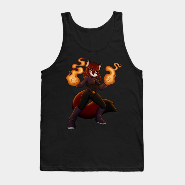 Rubi Flames Tank Top by Firestorm Fox